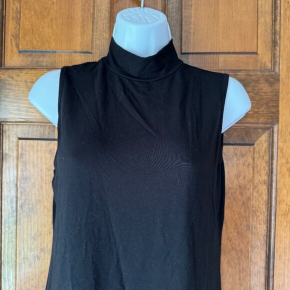 Charter Club Black Sleeveless Mock Turtle Small - Picture 4 of 10